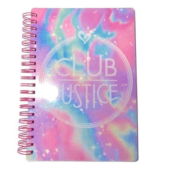 Club Justice Spiral Notebook with Stickers! - Picture 1 of 3